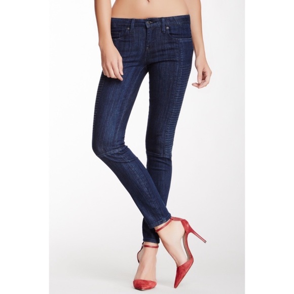 Genetic Denim Denim - GENETIC DENIM Soma Moto Skinny Jean in Apex Sz 28